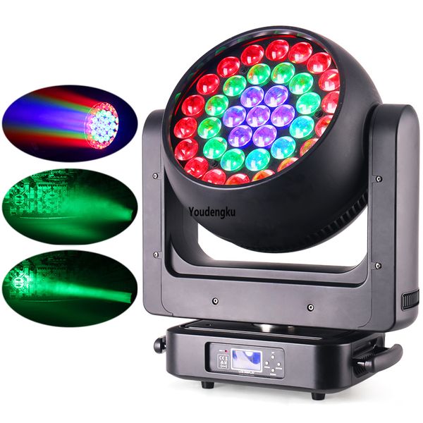 Profesyonel LED Kiriş Hareketli DJ Işıkları 37 * 25 W Arı Göz Sharpy Yıkama LED Yakınlaştırma Hareketli Kafa Disko Işıkları Sahne Işığı için LED