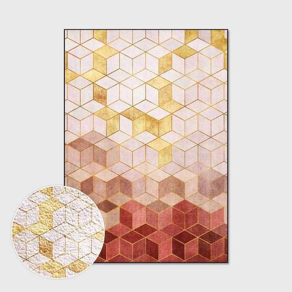 

carpets modern nordic geometry printed for living room bedroom decoration large area rug non-slip washable parlor sofa floor mat