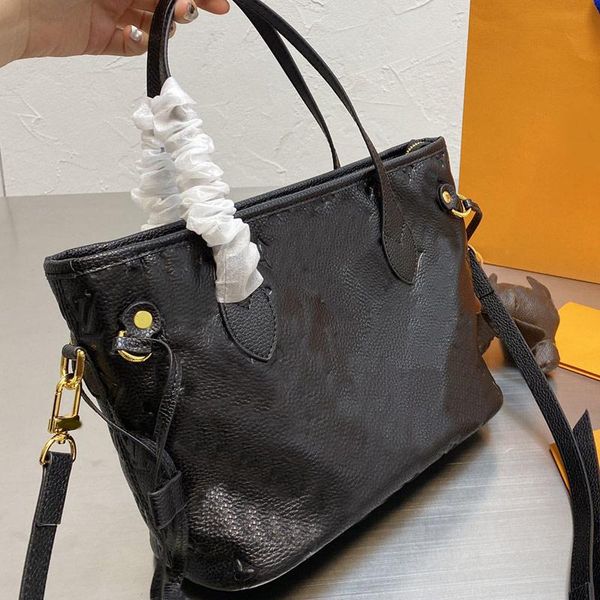 

shopping bag composite bags large capacity handbag cowhide genuine leather plain string dark flower letter interior zipper, Black;red