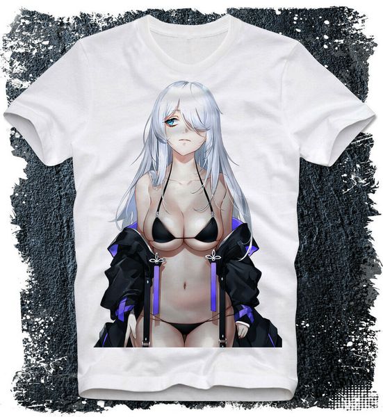

t-shirt anime goth gothic emo waifu girl japan japanese female pinup, White;black