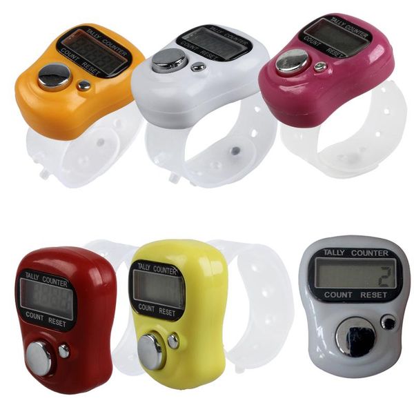 

counters -mini lcd electronic digital display finger hand tally counter counting -red