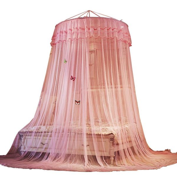 

mosquito net princess wind ceiling court dome 1.5m thickened installation double curtains bed repellent tent