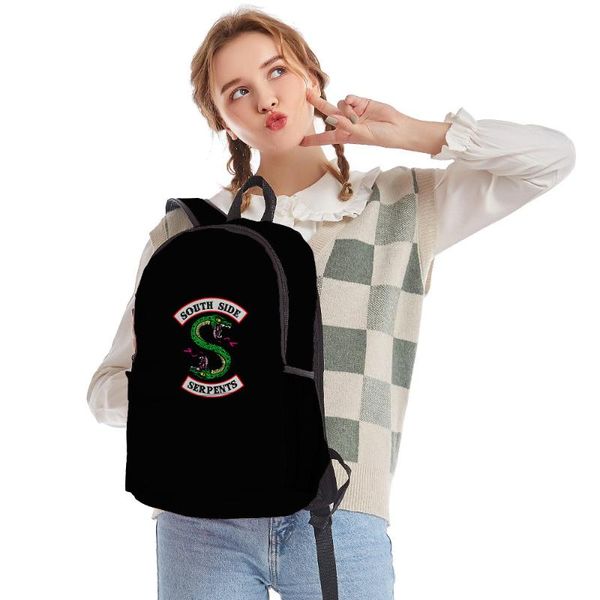 

backpack tv riverdale season 5 women men lapbags teenager boys girls 3d oxford waterproof schoolbag