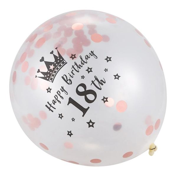 

party decoration 5pc 12 inch confetti balloons latex birthday anniversary wedding