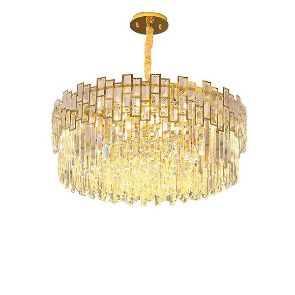 

modern crystal e14 round chandeliers golden lamp living dinning room decor suspension luminaire hanging pendant lights fixtures lamps