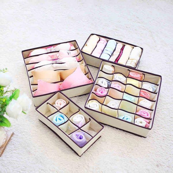 

storage drawers 4pcs underwear boxes for bra tied sock scarves divider drawer closet organizer case finishing container