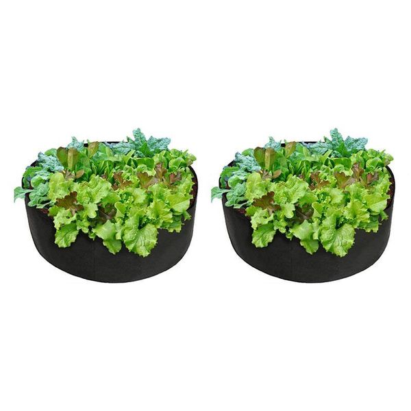 

planters & pots plant grow bag round shape felt garden planter fabric vegetable flower potato pot container planting basket farm home