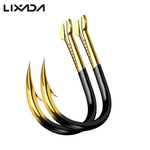 

fishing hooks 10pcs/pack hook 3# -13# barbed colored tungsten alloy bulk supplies