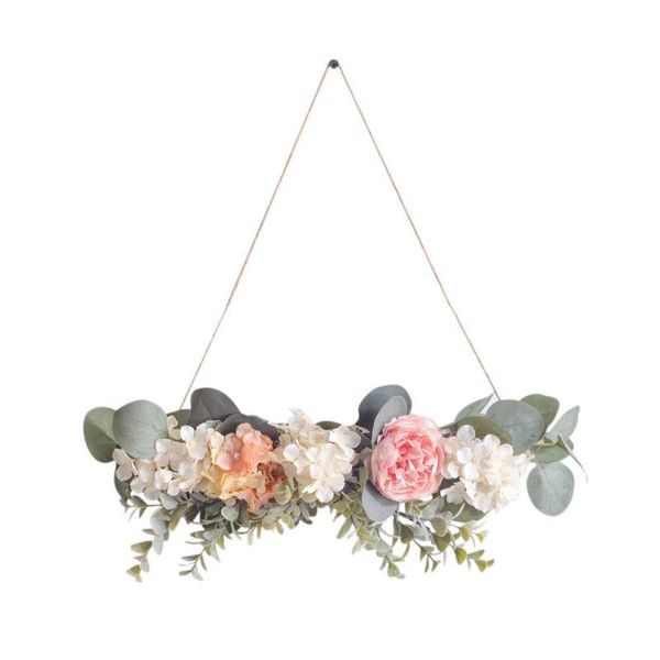 

wedding decoration garland wreath branch rose fake plants leaves wall hanging flower po props spring home decor decorative flowers & wreaths