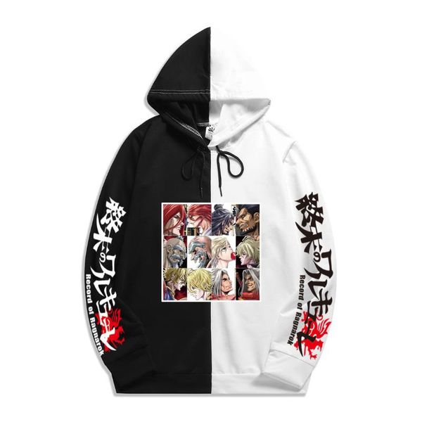 

men's hoodies & sweatshirts 2021 japanese anime record of ragnarok autumn pattern fashion cross border men hoodie and sweatshirt, Black