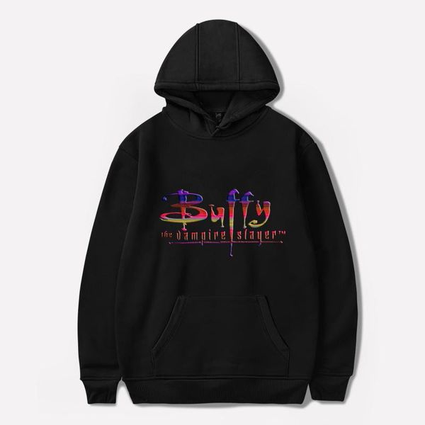 

men's hoodies & sweatshirts fashion design tv buffy the vampire slayer hoodie men/women pullover boys/girls streetwear kawaii y2k kids, Black