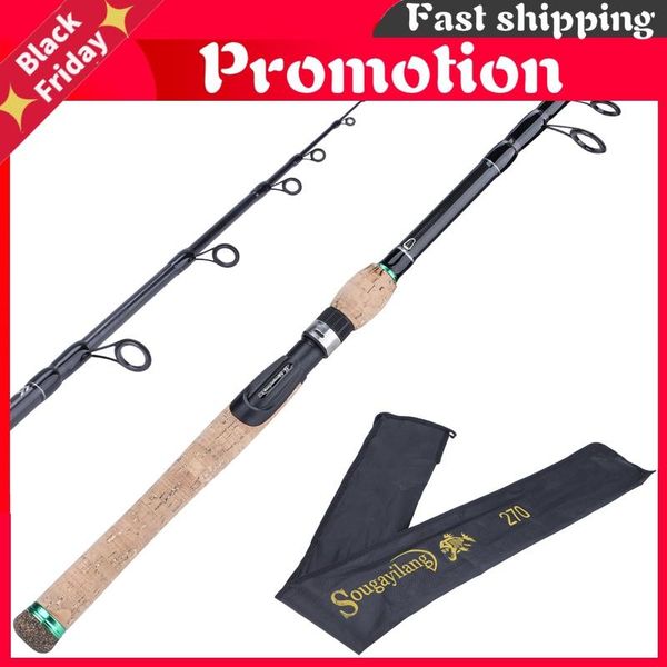 

boat fishing rods lure rod 1.8m 2.1m 2.4m 2.7m carbon fiber cork wood handle spinning pole tackle
