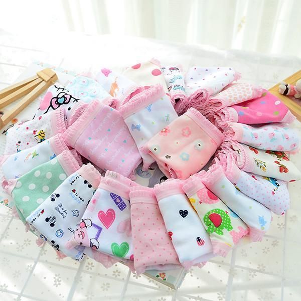 

(8 pcs/lot) lovely mixed color 2-11 years children girls panties cartoon thermal underwear for wef11411, Camo
