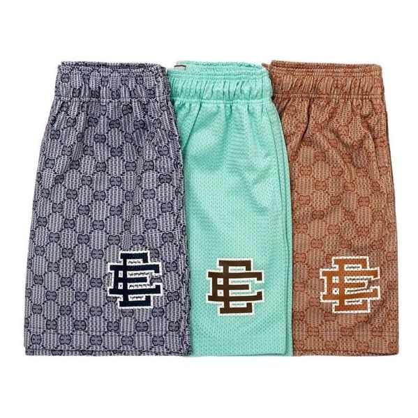 

fashion brand eric emanuel men's shorts ee summer luxury basic short designers newyork city skyline loose fitness beach breathable wome, White;black