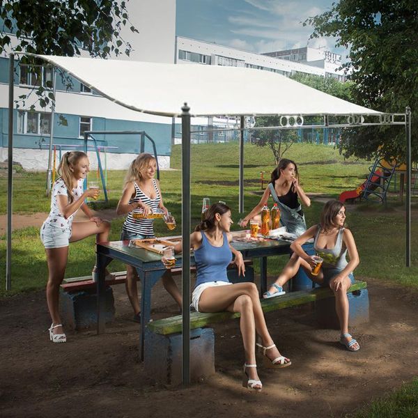 

camping water resistant easy install canopy garden sun shelter roof beach patio gazebo tent outdoor awning picnic tents and shelters