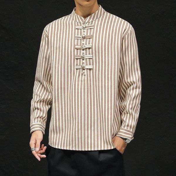 

mrgoldenbowl striped men's pullovers shirts 2021 harajuku men casual long sleeve shirt streetwear man oversized blouse t-shirts, White;black