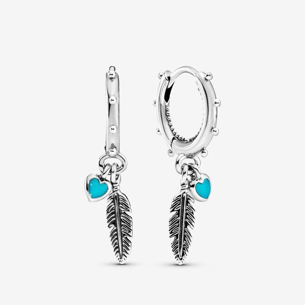 

hoop & huggie women double earrings gift with box, Golden;silver