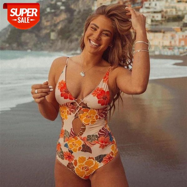 

swimsuit beachwear women floral swimwear backless one-piece swim suits bathers female swimming suit for summer #yp7r, White;black
