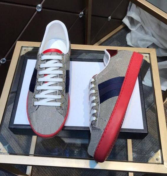 

shoes summer men women casual classic white stripe shoe canvas splicing sneakers animal embroidery trainers size 35-46 with box