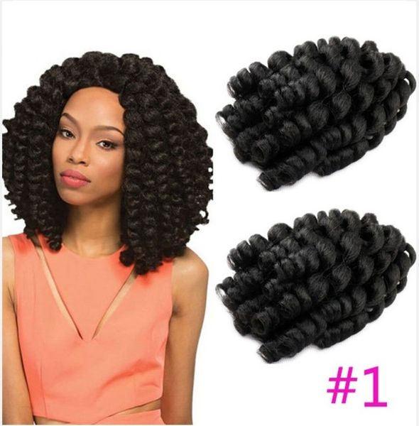

short want curl pigtail wave wig hairpiece small spring curly hair, Black;brown