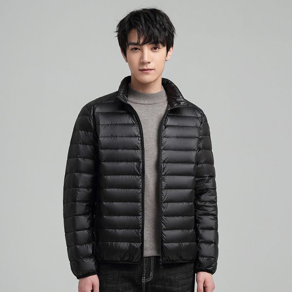 

youyiku's same lightweight men's 2021 new 90 fashion simple leisure down et, Black