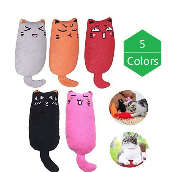 

cat toys 5 colors mini pet catnip thumb bite mint scratcher teeth grinding toy interactive tools supplies