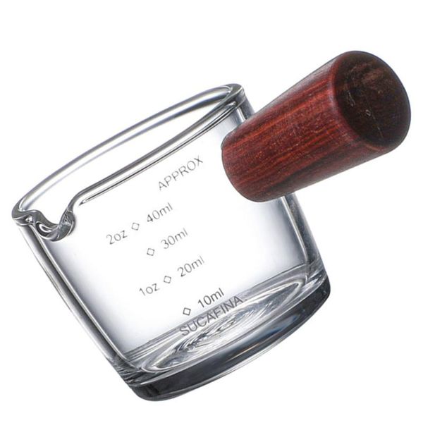 

mugs 1pc pitcher coffee jar small jug with anti-scald wooden handle