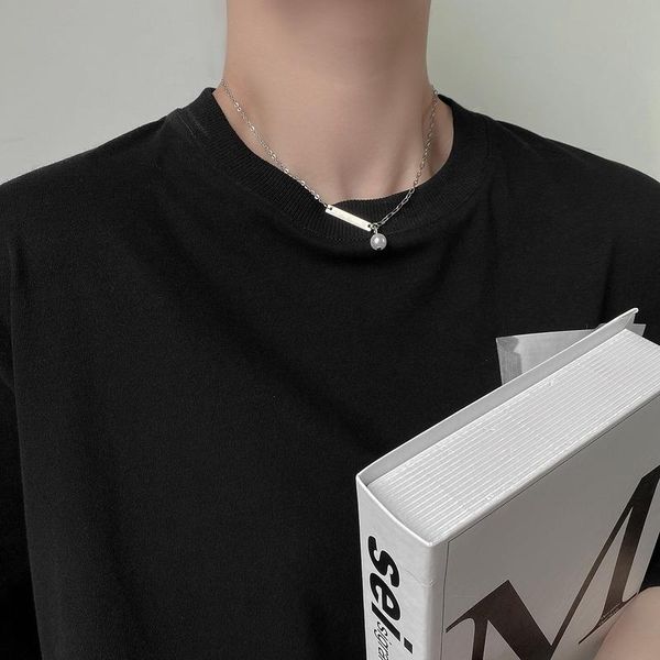 

chains elegant necklaces woman temperament necklace women clavicle chain lovers fashion jewelry trendy kpop party zinc alloy collier, Silver