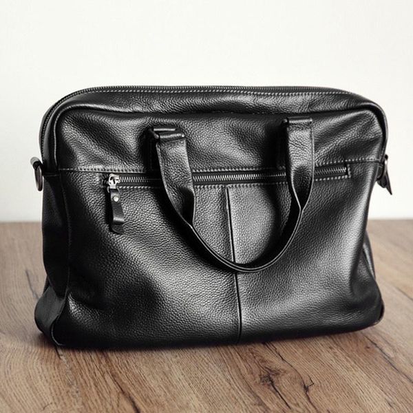 

briefcases 2021 fashion cowhide leather computer large capacity men's briefcase handbag retro shoulder bag