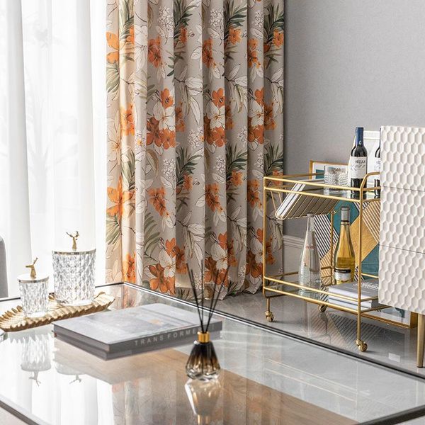 

curtain & drapes [hua jie]curtains for living room bedroom curtains modern minimalist cotton printed