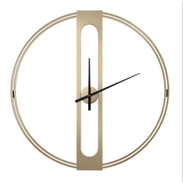 

wall clocks nordic luxury creative decoration clock simple and fashionable living room iron mute modern design decor