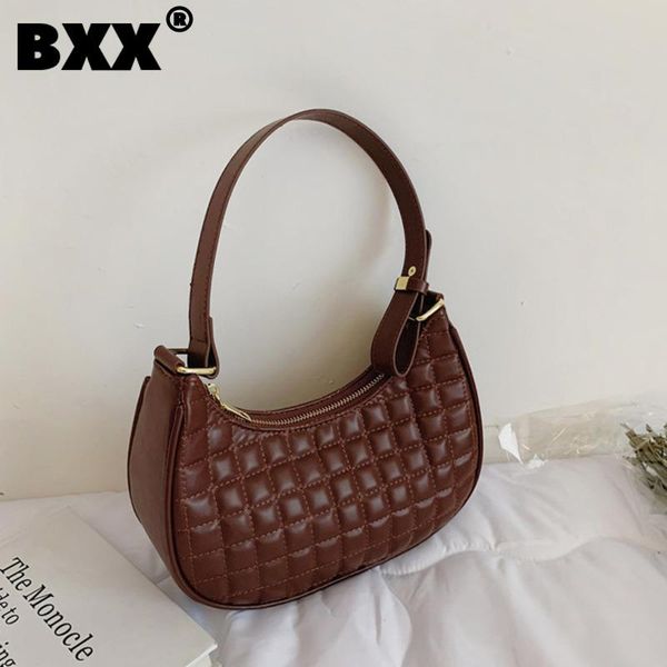 

evening bags [bxx] simple solid color pu leather for women 2021 summer shoulder bag handbags trending luxury hand hu207