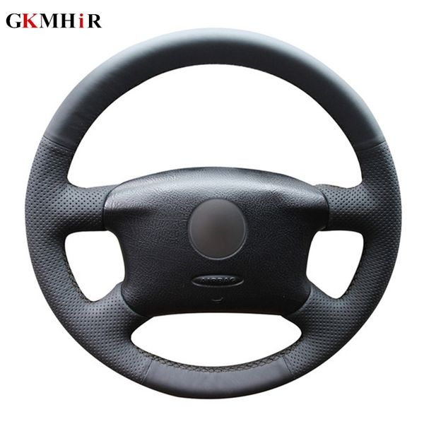 

black artificial leather car steering wheel cover for vw passat b5 1996-2005 golf 4 1998-2004