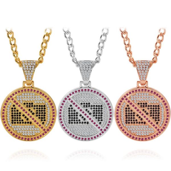 

pendant necklaces european and american zircon women's fashion creative valentine's day gifts men's, Silver