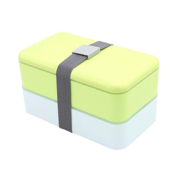 

storage bottles & jars 1pcs lunch box 2 layers japanese style microwave bento container for kid adualt travel