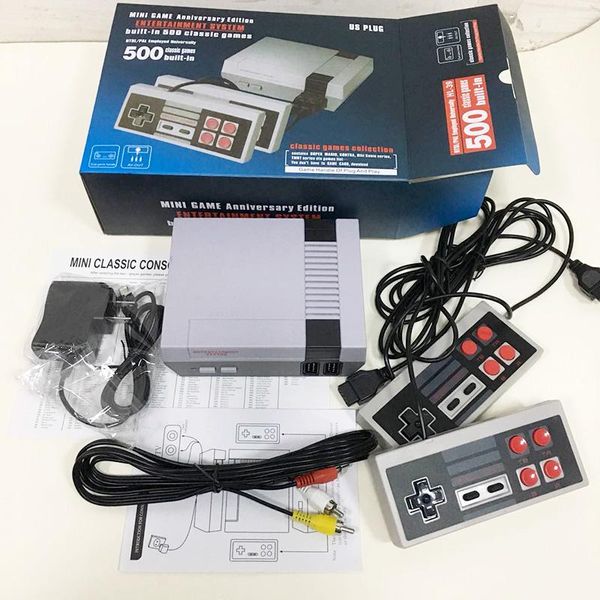 

portable game players 8bit minines retro classic built-in 500/620 games family tv handheld dual gamepads player(2/4 buttons)av port