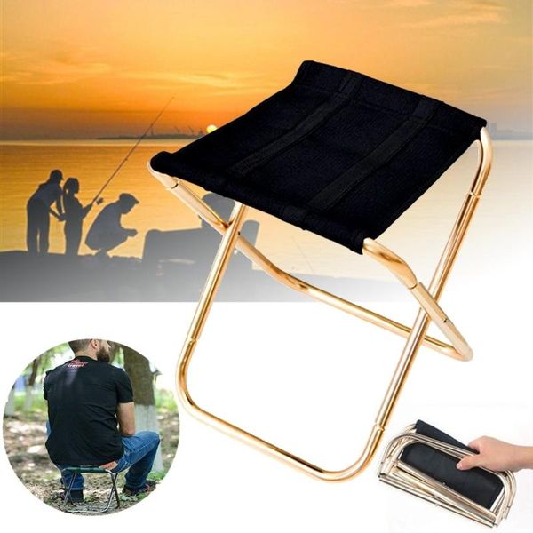

travel folding chair seat superhard high load portable outdoor camping mountaineering hiking picnic fishing beach bbq camp furniture