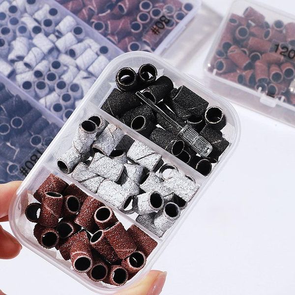 

nail art equipment polishing head sand ring polisher replacement and removing, Silver