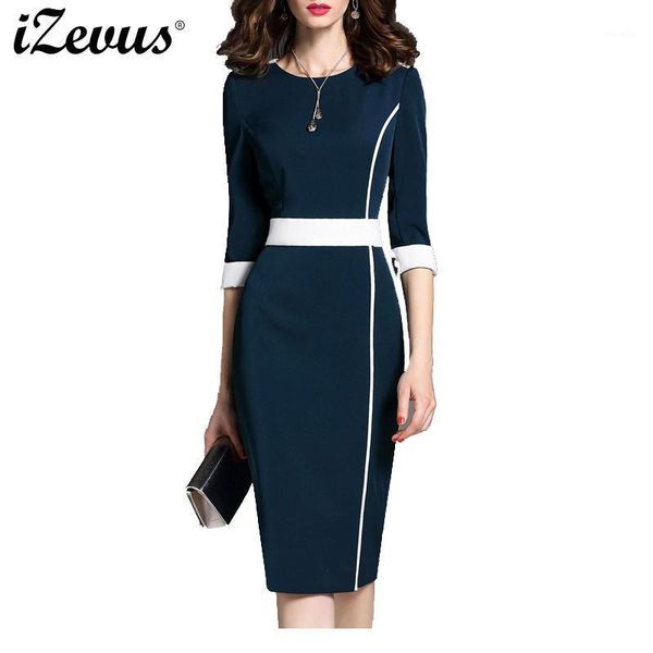 

spring o-neck women elegant patchwork office work dresses business vinatge bodycon slim fitted dress 5xl 6xl casual, Black;gray