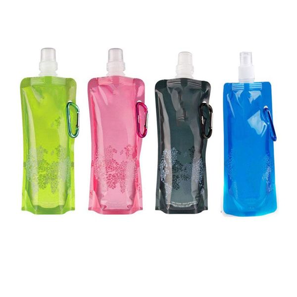 

outdoor bags folding water bucket portable ultralight foldable bag soft flask bottle sport hiking camping