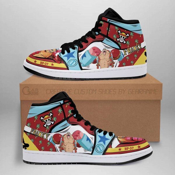 

customization franky sneakers straw hat priates one piece anime shoes fan gift ftas