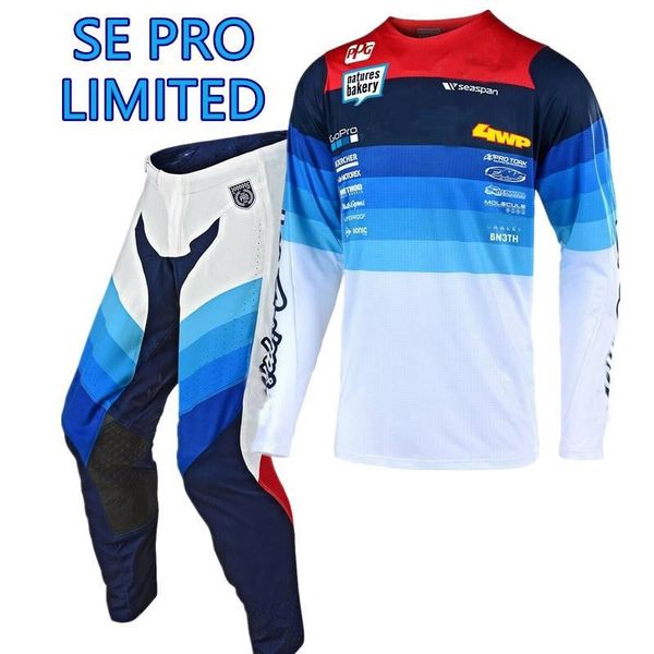 

racing sets 2021 pro pants & jersey motocross set mx suit motorcycle moto dirt bike off road gear, Black;blue
