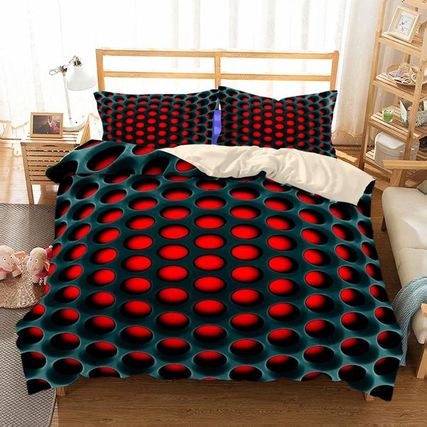 

bedding sets 3d honeycomb fashion set king  double full twin single size bed linen