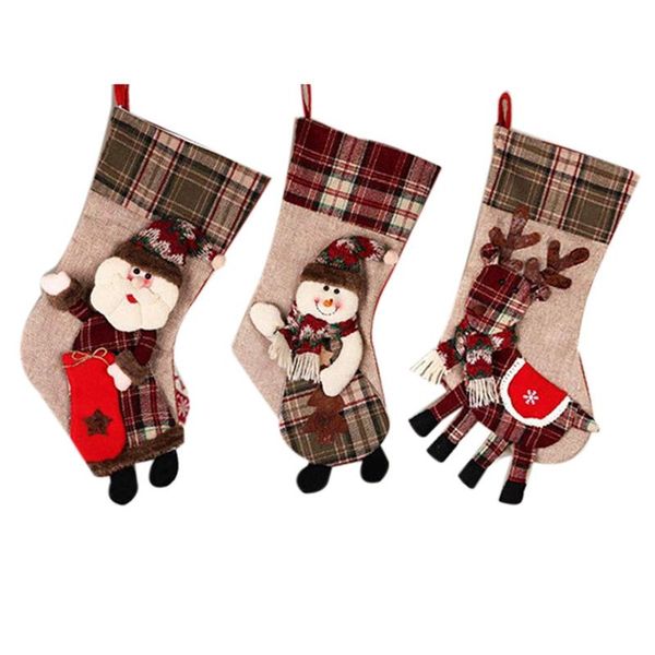 

christmas decorations 3-piece set of supplies socks decoration pendant gift bag
