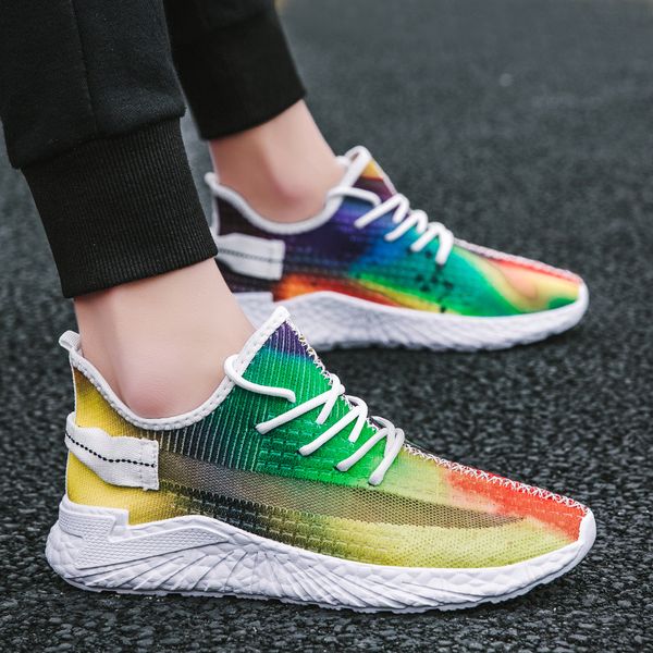 

2021 New Sneakers Men Shoes Casual Spring Autumn Male Shoes For Mens Leisure Walking Breathable Footwear Non-slip39--44, Green