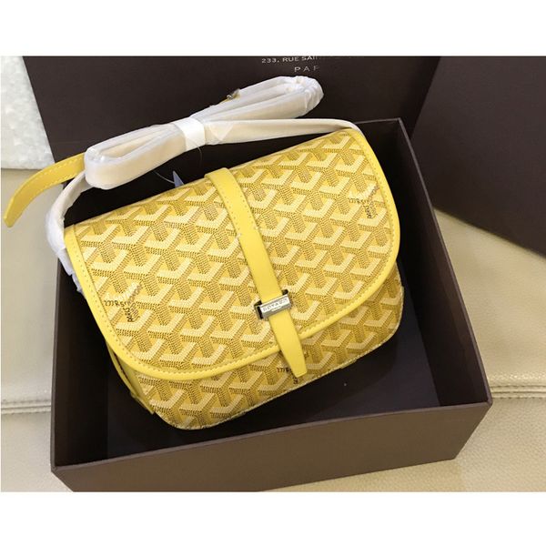 

new satchels dog tooth goya saddle messenger post bag dogtooth real leather printed y letter single shoulder for men womens