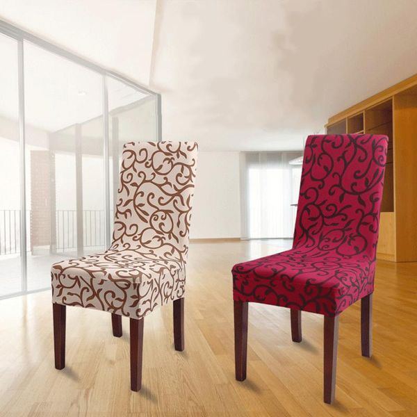 

elastic chair covers flower printing removable slipcover modern kitchen seat cases stretch for household banquet