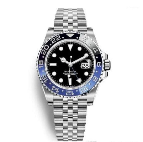 

wristwatches ceramic gmt mens watch 40mm ss black men mechanical automatic jubilee master desinger watches man, Slivery;brown