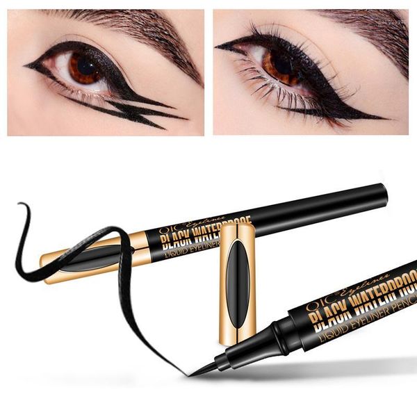 

genuine qic quick-drying and cool black liquid eyeliner pencil waterproof & long-lasting beauty makeup cosmetics1
