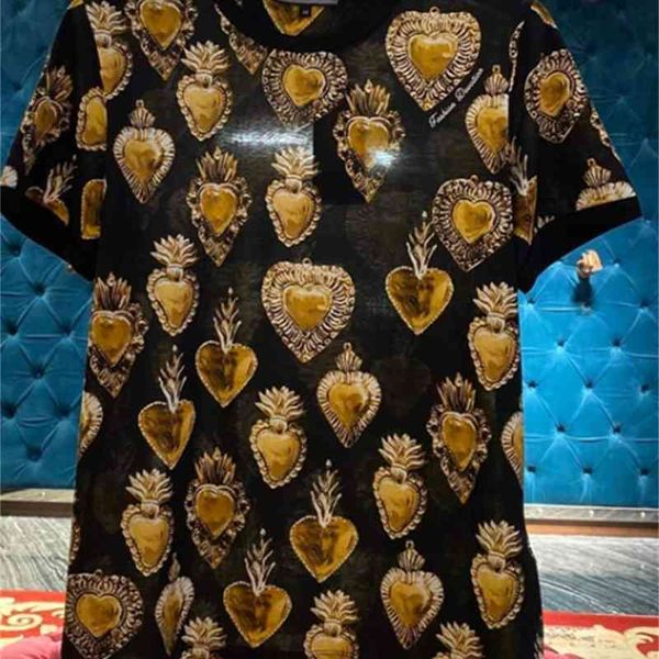

t shirts 20ss heart crown print brand tee t shirts famous clothing cotton for men, White;black